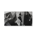 Discover Abstract Canvas Wall Art, Triangle Stone Symmetrical Print Geometric Shapes Abstract Living Room Canvas Art, TRIANGLE STONE by Original Greattness™ Canvas Wall Art Print