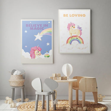 Discover Shop Kids Canvas Art, Kids Unicorn Bundle Child Room Canvas Art, UNICORN BUNDLE FOR KIDS by Original Greattness™ Canvas Wall Art Print