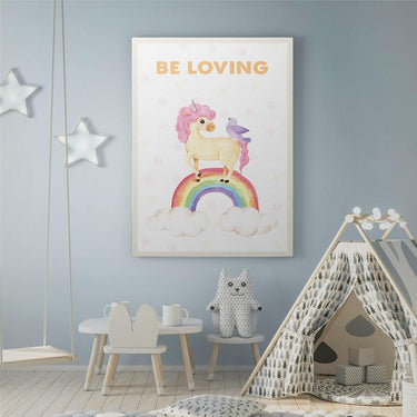 Discover Kids Canvas Wall Art, Be Loving Kids Canvas Art | Motivational Kids Canvas Wall Art , BE LOVING by Original Greattness™ Canvas Wall Art Print