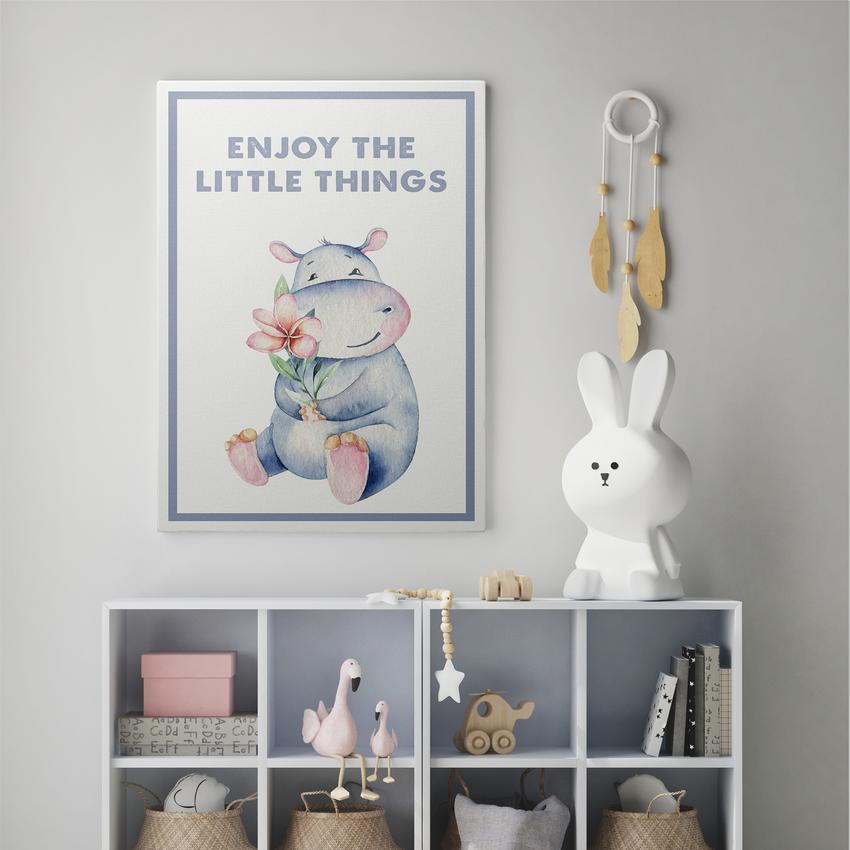 Discover Shop Kids Canvas Art, Enjoy the little things Kids Canvas Art | Kid Room Decor Prints, ENJOY THE LITTLE THINGS by Original Greattness™ Canvas Wall Art Print