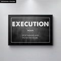Discover Motivational Canvas Art, Execution - Motivational Quote Sign Artwork for Office, EXECUTION by Original Greattness™ Canvas Wall Art Print