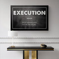 Discover Motivational Canvas Art, Execution - Motivational Quote Sign Artwork for Office, EXECUTION by Original Greattness™ Canvas Wall Art Print