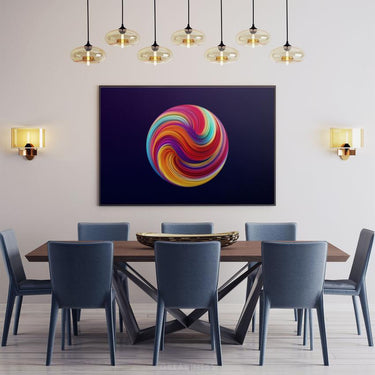 Discover Inspirational Workspace Canvas Art, Fancy World Colorful Canvas Art, Abstract Decor for Home & Office, FANCY WORLD by Original Greattness™ Canvas Wall Art Print