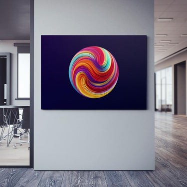 Discover Inspirational Workspace Canvas Art, Fancy World Colorful Canvas Art, Abstract Decor for Home & Office, FANCY WORLD by Original Greattness™ Canvas Wall Art Print