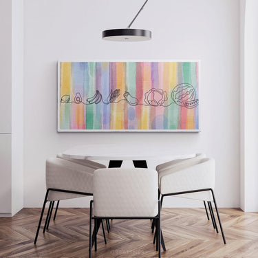 Discover Inspirational Canvas Art, Fruit Beauty - Modern Colorful Pastel Wall Decor, FRUIT BEAUTY by Original Greattness™ Canvas Wall Art Print