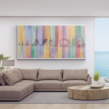Discover Inspirational Canvas Art, Fruit Beauty - Modern Colorful Pastel Wall Decor, FRUIT BEAUTY by Original Greattness™ Canvas Wall Art Print