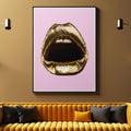 Discover Pop Lips Canvas Art, Gold Lips Canvas Art - Modern Pop Art Wall Art, GOLD LIPS (POP EDITION) by Original Greattness™ Canvas Wall Art Print