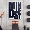 Discover Shop Success Mindset Artwork, Mindset Definition Motivational Quote Black Wall Art, MINDSET BLACK by Original Greattness™ Canvas Wall Art Print