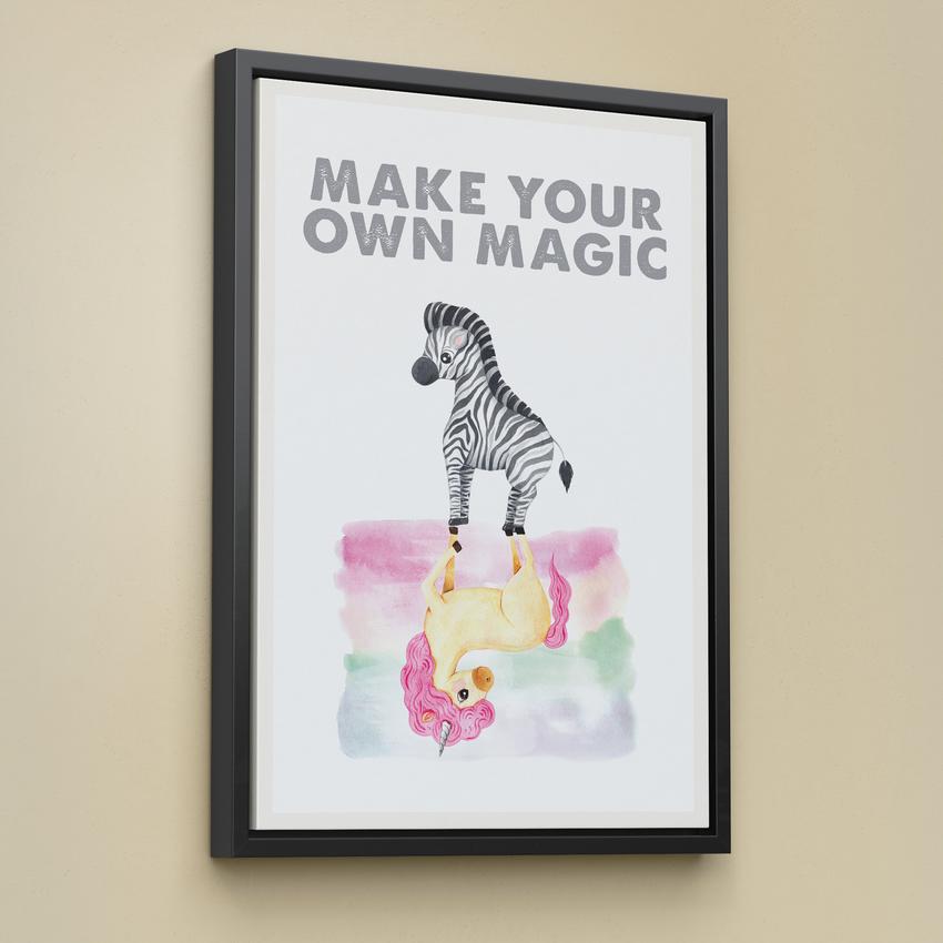 Discover Shop Kids Canvas Wall Art, Make your Own Magic Kids Canvas Art | Inspirational Prints for Kids, MAKE YOUR OWN MAGIC by Original Greattness™ Canvas Wall Art Print