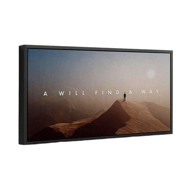 Discover Desert Motivational Wall Art, A Will Find a Way Canvas Art, A WILL FIND A WAY by Original Greattness™ Canvas Wall Art Print